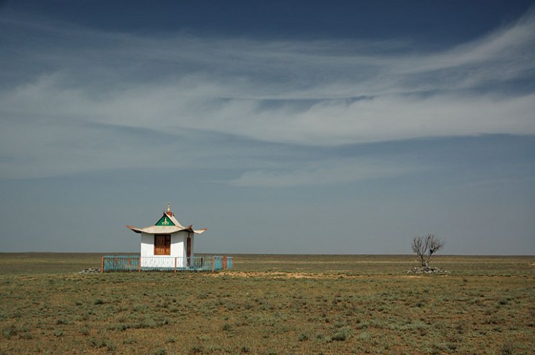 Temple, near Komsomolskiy, Kalmyk Republic, Russia