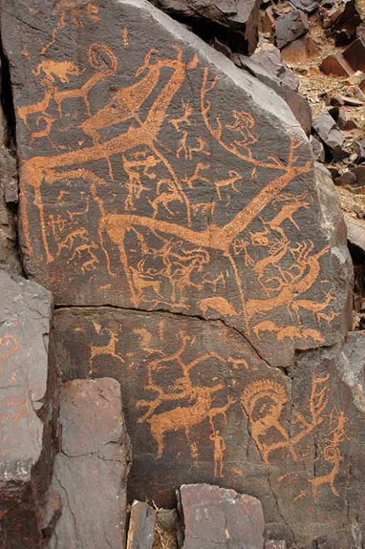 Bayangiin Nuruu Petroglyphs, Bayankhongor Province, Mongolia