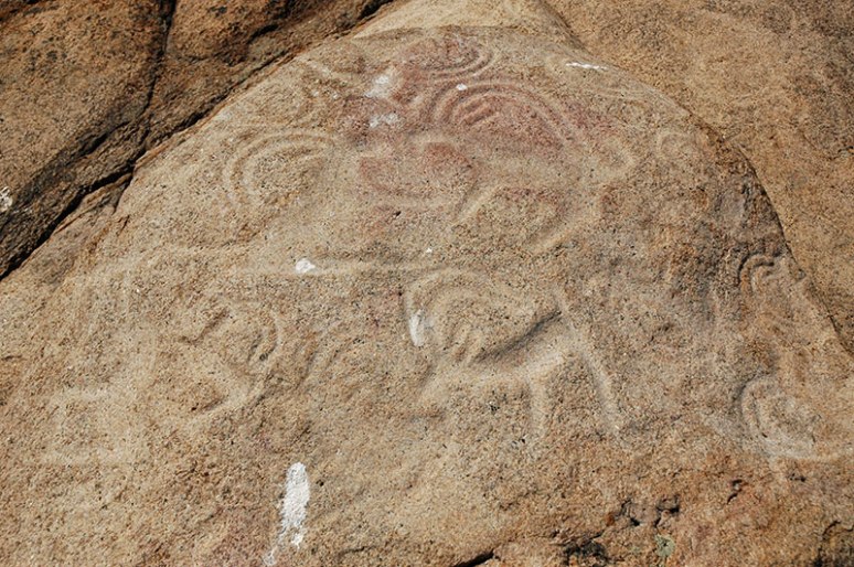 Petroglyphs, Terekty Aul, Karaganda Region, Kazakhstan