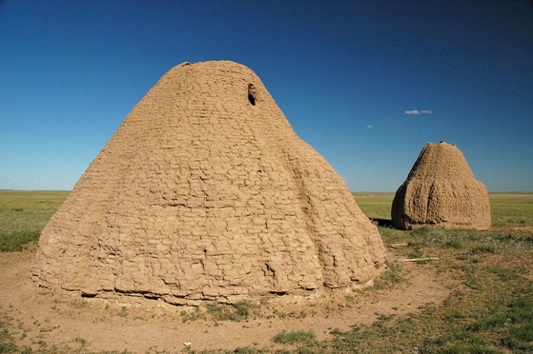 Kazakh Mausolea, near Kyzylzhar, Karaganda Region, Kazakhstan