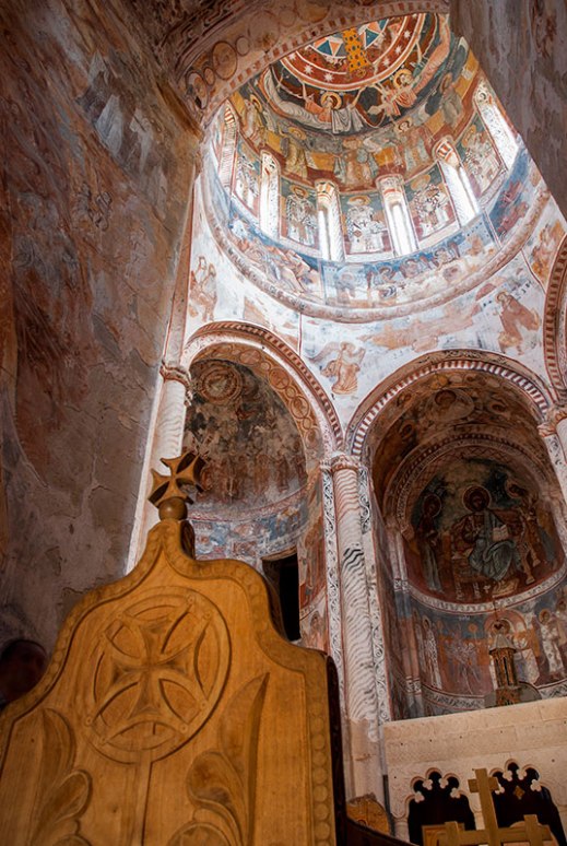 Frescoes, Saint Nicholas Church, Nikortsminda, Racha-Lechkhumi and Kvemo Svaneti Region, Georgia